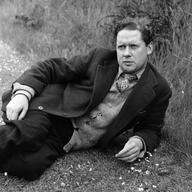 Welsh poet, short-story writer and playwright Dylan Thomas.