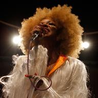 Ebony Bones performs in the Soundcheck studio.