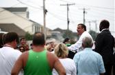 On July 22, 2013 Governor Christie announces grants to elevate homes in Brick, NJ where Sandy caused flood damage.