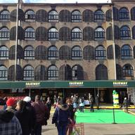 Dozens line-up outside Fairway, in Red Hook, Brooklyn, which reopened on March 1, after Hurricane Sandy.