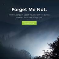Four million unplayed songs on Spotify may be uncovered thanks to a new service called Forgotify.