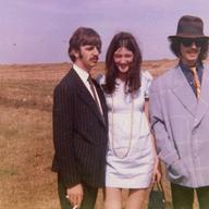Ringo Starr, Freda Kelly, and George Harrison in 1967