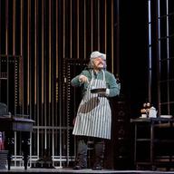 Danny Burstein as Frosch in Act 3 of Johann Strauss, Jr.'s 'Die Fledermaus'