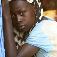 A refugee woman is seen at the refugee camp for the internally displaced in Kalma, home to 80,000 people on the outskirts of Nyala, the capital of South Darfur state on November 8, 2010. 