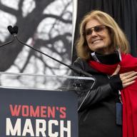 Gloria Steinem speak to the crowd during the women's march rally, Saturday, Jan. 21, 2017 in Washington