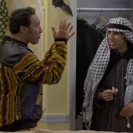 Aasif Mandvi and Nicky Maindiratta in a scene from 'Halal in the Family'
