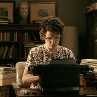 Barbara Sukowa as Hannah Arendt in 'Hannah Arendt,' a film by Margarethe von Trotta. A Zeitgeist Films release.