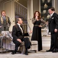 Rupert Grint, F. Murray Abraham, Stockard Channing and Nathan Lane in a scene from 'It's Only A Play.'