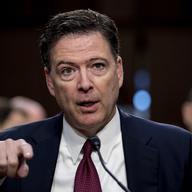 Former FBI director James Comey speaks during a Senate Intelligence Committee hearing on Capitol Hill, Thursday, June 8, 2017