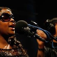 Nicole Wray and Terri Walker, who perform as Lady, sing in the Soundcheck studio.