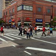NYC pedestrians on 125th Street