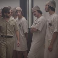 THE STANFORD PRISON EXPERIMENT Michael Angarano & Tye Sheridan & Johnny Simmons & Ezra Miller & Chris Sheffield