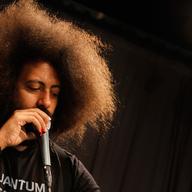 Reggie Watts performs in the Soundcheck studio.