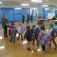 Students and teachers were back at school at P.S. 100 in Brighton Beach, Brooklyn 