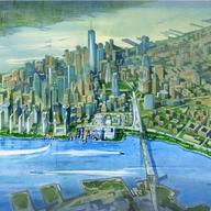 A team of consultants recommended building Seaport City as far as 500 feet into the East River, at a height of 19 feet.