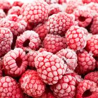 Frozen raspberries