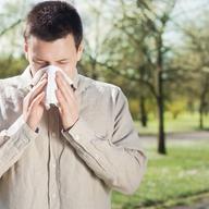 Allergies often cause sneezing.