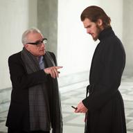 Director, Martin Scorsese and Andrew Garfield on the set of the film SILENCE by Paramount Pictures, SharpSword Films, and AI Films (Reprinted with permission from Kerry Brown, 2016 Paramount Pictures)
