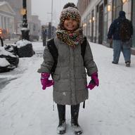 'My name is Luz and I love the snow!'