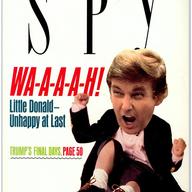 Donald Trump on the cover of Spy magazine from 1989.