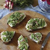 Sugar Snap Pea and Whipped-Ricotta Tartines from The New Greenmarket Cookbook
