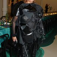 Zaha Hadid attends the Delfina Delettrez London boutique opening dinner during London Fashion Week