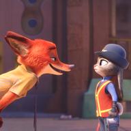 NATURAL ENEMIES — Zootopia's first bunny officer Judy Hopps finds herself face to face with a fast-talking, scam-artist fox in Walt Disney Animation Studios' 'Zootopia.' 