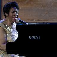 Aretha Franklin in performance at the 2016 International Jazz Day Concert on the South Lawn of the White House.