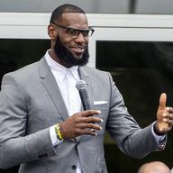 In this Monday, July 30, 2018, file photo, LeBron James speaks at the opening ceremony for the I Promise School in Akron, Ohio. 