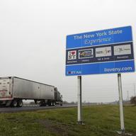 This is one of the 514 signs that state put up around New York State which don't comply with federal guidelines.