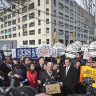 getting subsidies to locate in the New York neighborhood of Long Island City, Queens, Wednesday Nov. 14, 2018, in New York.