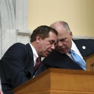New Jersey Assembly Speaker Craig Coughlin and Senate President Steve Sweeney.
