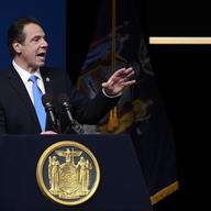 New York Gov. Andrew Cuomo delivers his State of the State address and executive budget proposal at the Hart Theatre, Tuesday, Jan. 15, 2019, in Albany, N.Y.