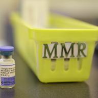 A measles, mumps and rubella vaccine.