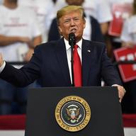 President Donald Trump speaks during a campaign rally in Lexington, Ky., Monday, Nov. 4, 2019.