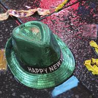  In this Jan. 1, 2019, file photo a 'Happy New Year' hat lies on the wet ground along with other items following the celebration in New York's Times Square.