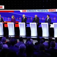 Democratic presidential primary debate hosted by CNN and the Des Moines Register in Des Moines, Iowa. 