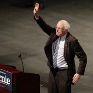 Democratic presidential candidate Sen. Bernie Sanders, I-Vt., waves to supporters during a campaign rally Monday, March 9, 2020, in St. Louis.