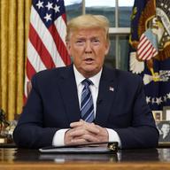 President Donald Trump speaks in an address to the nation from the Oval Office at the White House about the coronavirus Wednesday, March, 11, 2020, in Washington. 
