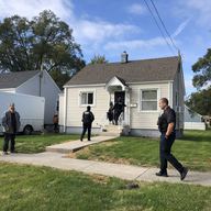An eviction underway in Cook County, Ill. on Oct. 24, 2018. 