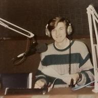 Richard Hake as a student broadcaster at Fordham University's public radio station, WFUV, in the early 1990s.