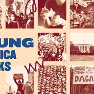 A banner for young america speaks up dot org.