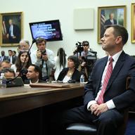 FBI Deputy Assistant Director Peter Strzok, waits for the start of a House Judiciary Committee joint hearing on 'oversight of FBI and Department of Justice actions surrounding the 2016 election.'
