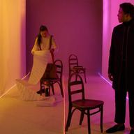 Justin Austin and Sarah LaFlamme in The Threepenny Opera