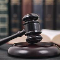 A brown gavel