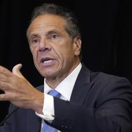  New York Gov. Andrew Cuomo speaks during a news conference at New York's Yankee Stadium, Monday, July 26, 2021.