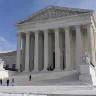 Tourists visit the Supreme Court, Jan., 2022, in Washington. 