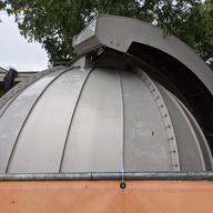 The dome of the former observatory at Nassau Community College. The overall structure weighs half a ton.