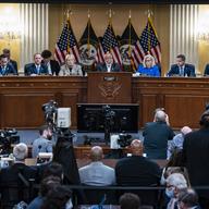 The House select committee investigating the Jan. 6 attack on the U.S. Capitol holds its first public hearing to reveal the findings of a year-long investigation, on Capitol Hill in Washington, Thursd