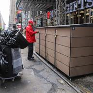 Each Citibin container holds up to ten 50-gallon trash bags or 200 bags of normal-sized trash.